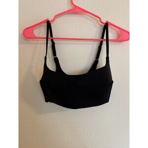 Victorias Secret Black Medium Padded Swim Bikini Top VS Swimsuit Summer